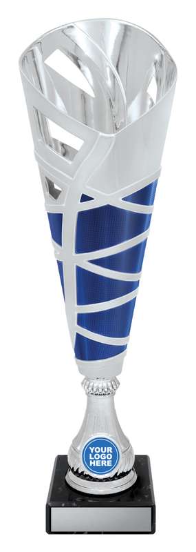 Hex Cup – Silver / Blue