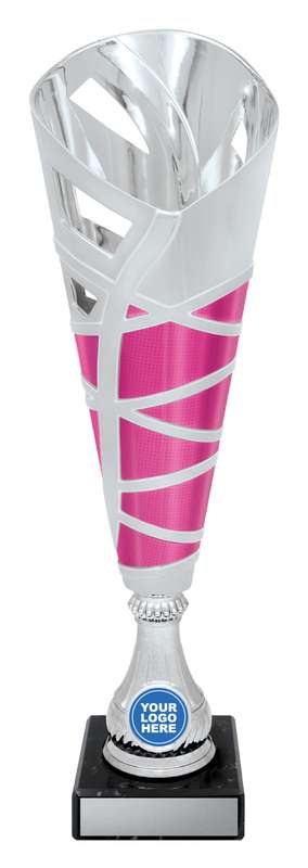 Hex Cup – Silver / Pink