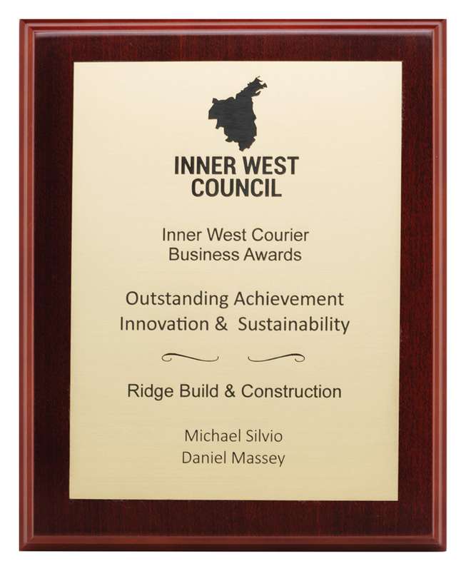 Walnut Plaques – European Gold