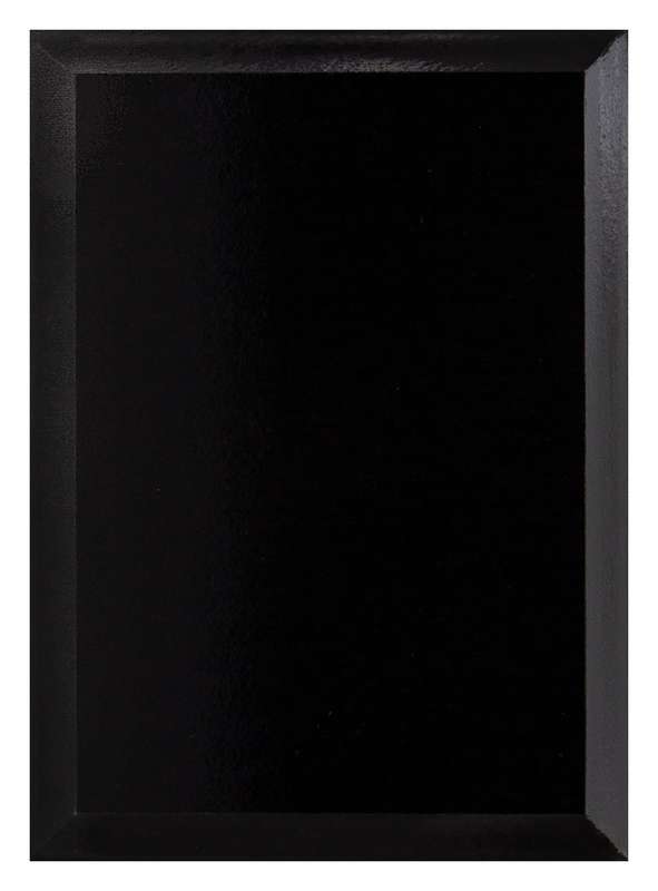 Value Plaque Black Gloss