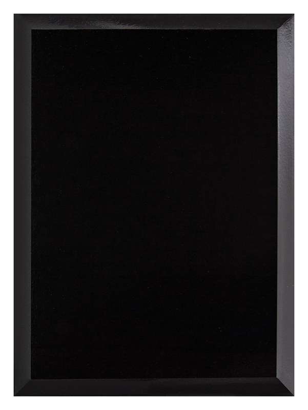 Value Plaque Black Gloss