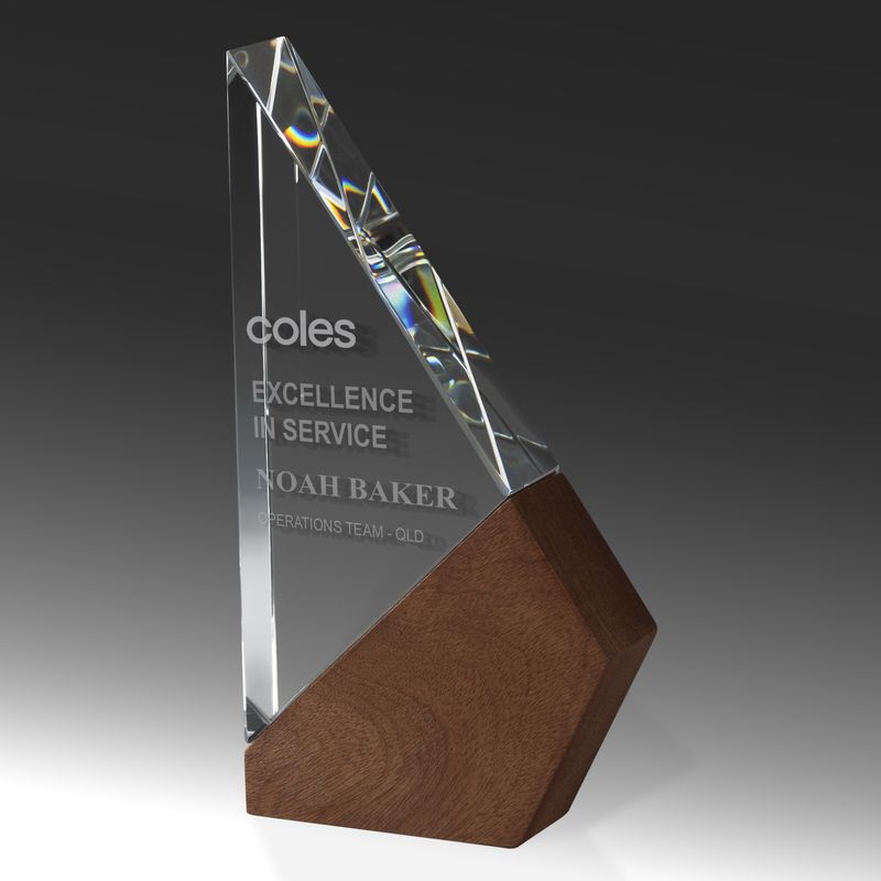 Timber Awards Crystal Trophy 240mm
