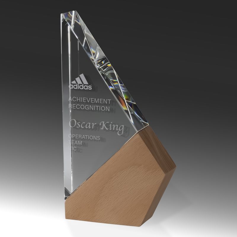 Timber Awards Crystal Trophy 245mm
