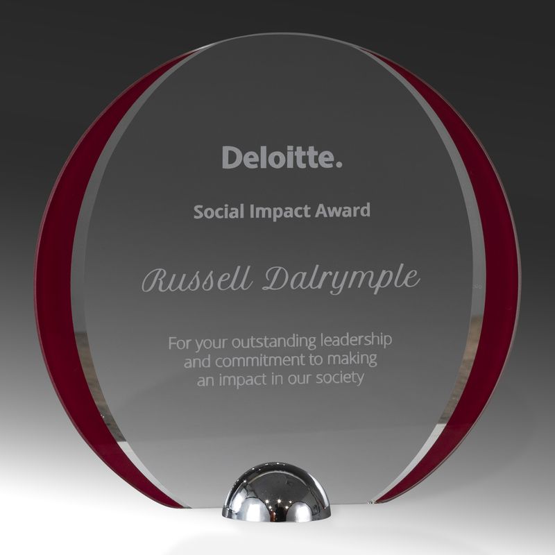Round Glass Award 200mm