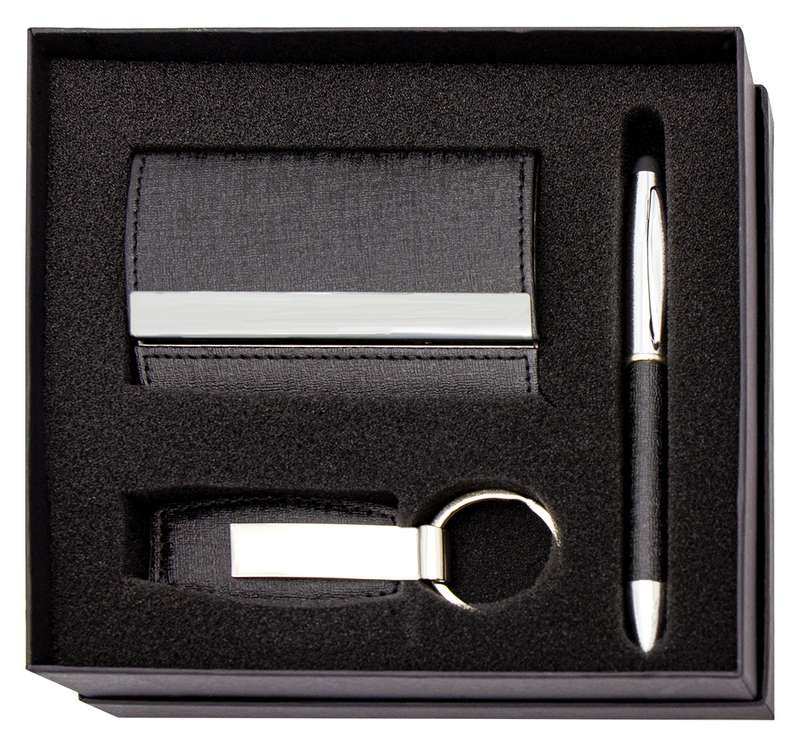 Pen and keychain gift set