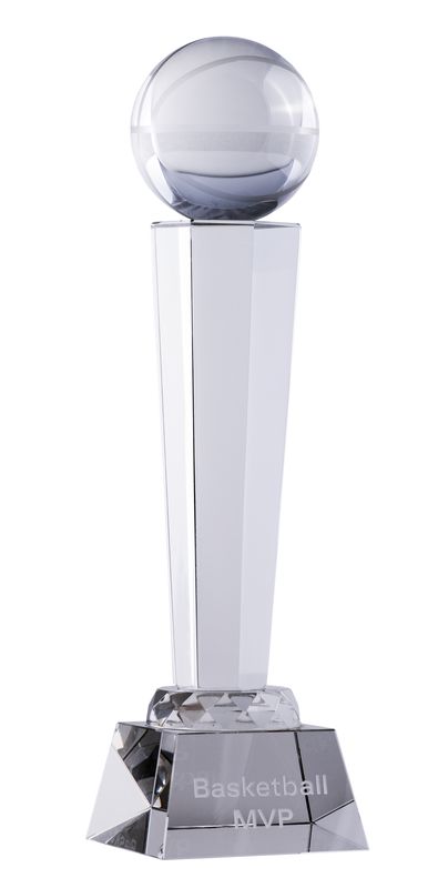 Crystal Basketball on Stand
