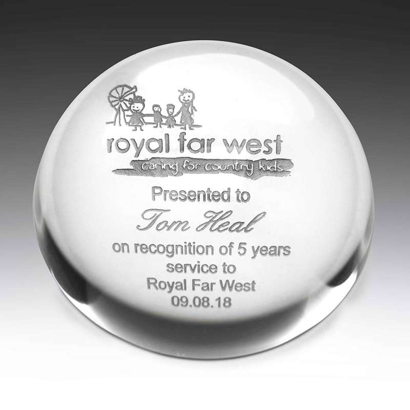 Crystal Dome Paperweight