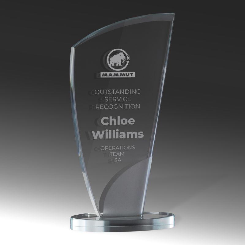 Designer Sandblasted Glass – Wedge