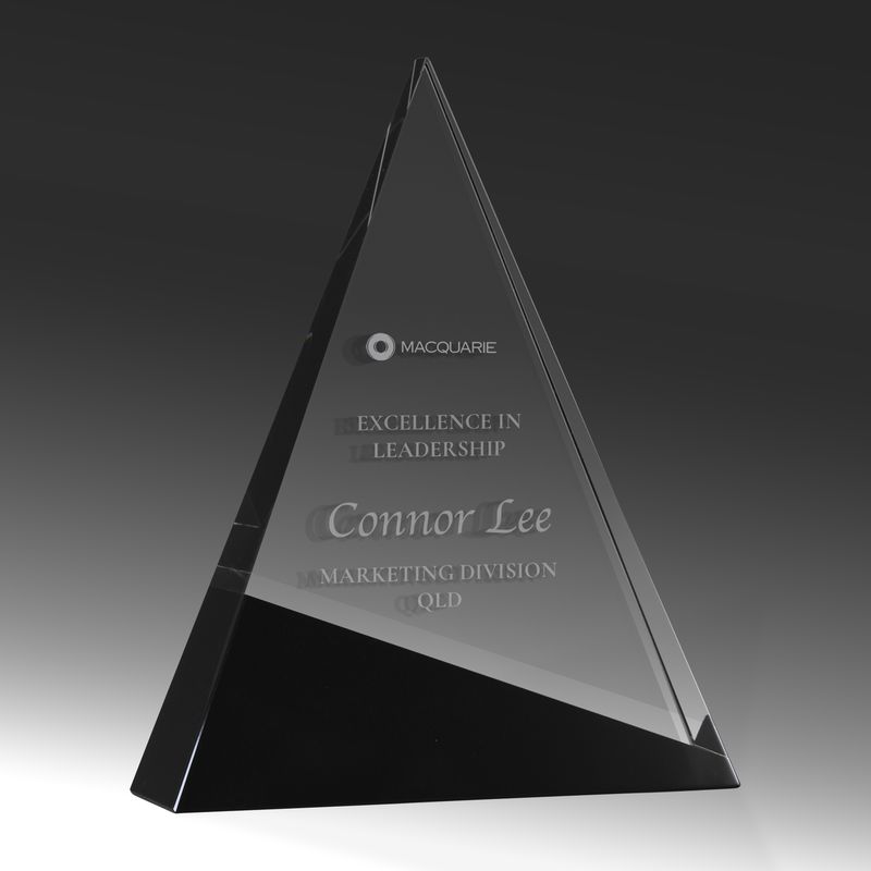 Black and Clear Crystal – Triangle