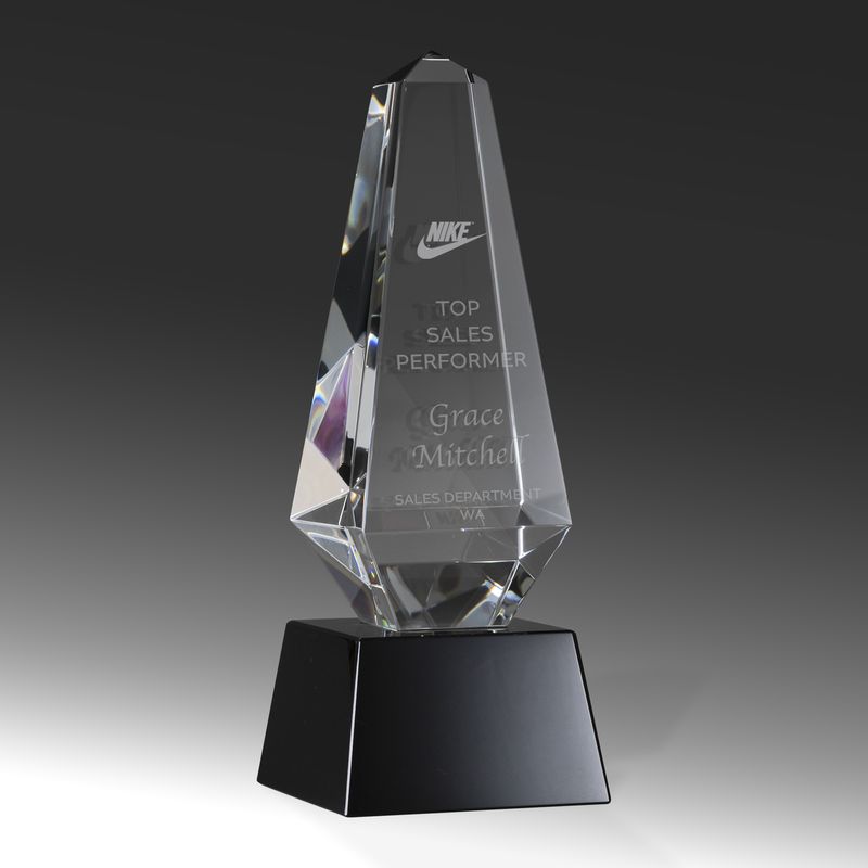 Black and Clear Crystal – Obelisk