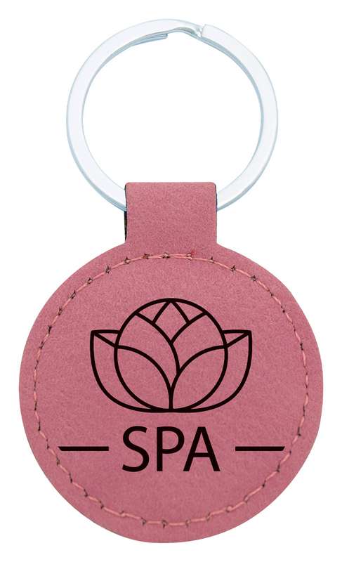 Leatherette Keychain – Pink