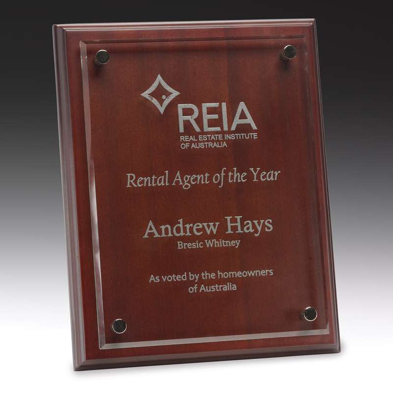 Floating Glass Plaque