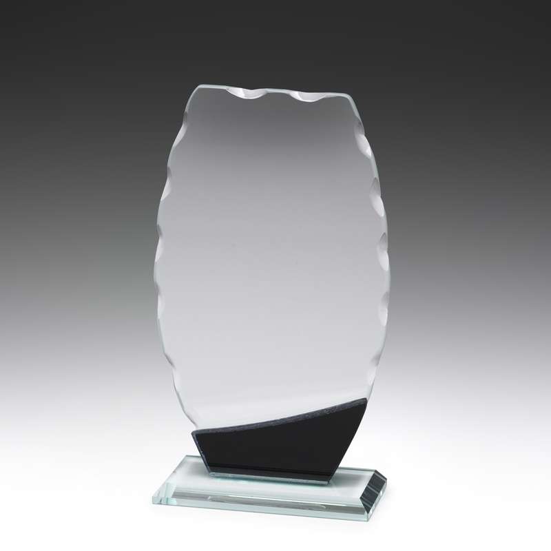 Glass Clipped Oval